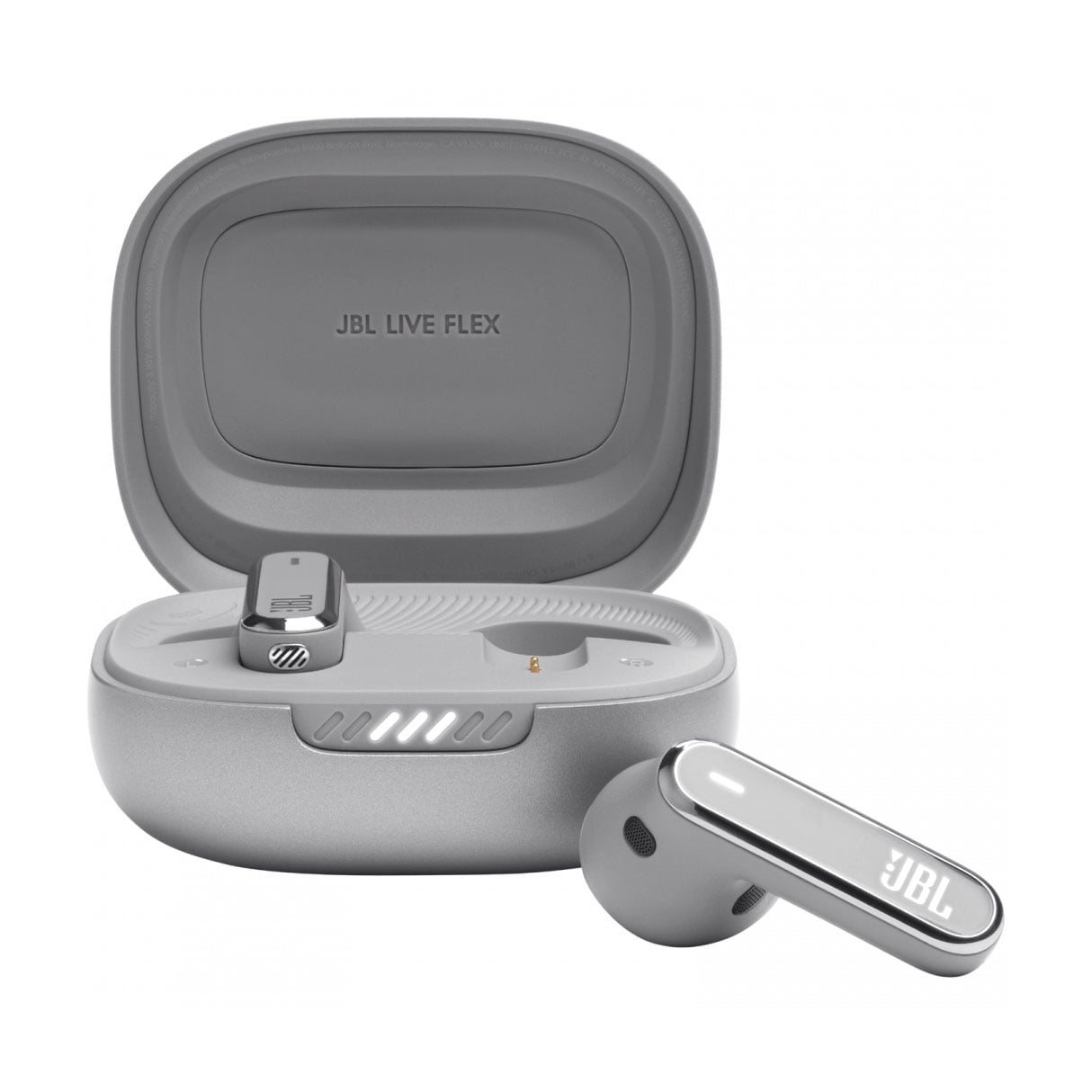 Бездротові навушники вкладиші JBL Live Flex сріблясті (JBLLIVEFLEXSVR)